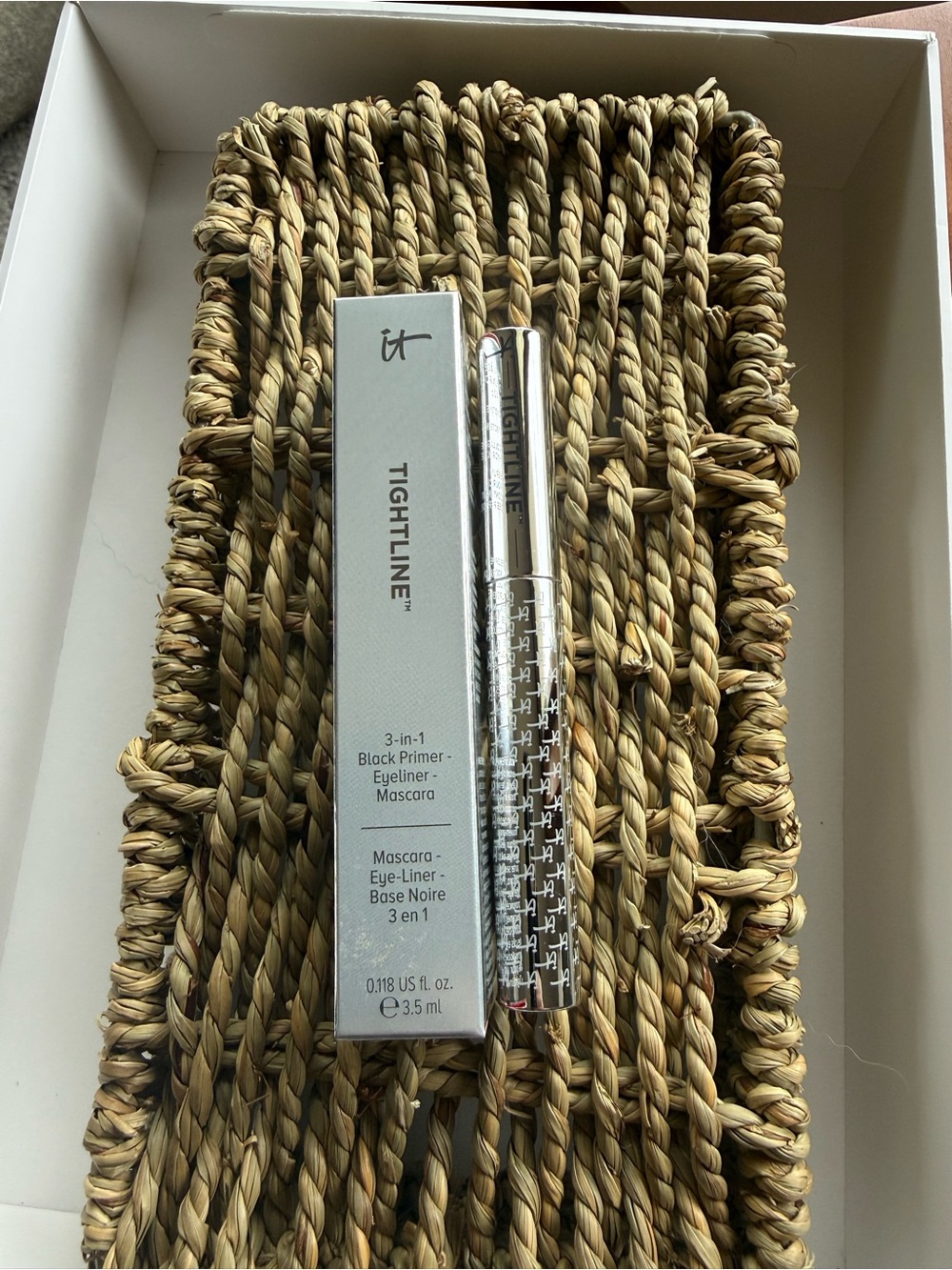 IT Cosmetics Tightline 3-in-1 Black Mascara Primer Eyeliner Full Size New